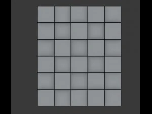 3d modular 3d feature wall panels cubes model 3D Model
