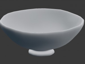 modern table decoration - dark clay bowl Modelo 3D