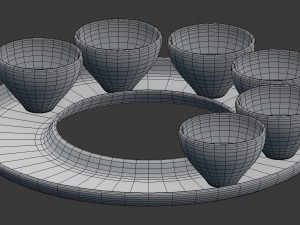 modern table decoration - tray 3D Model