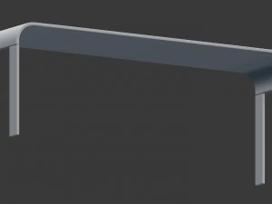 3d modern dining table model 3D Model