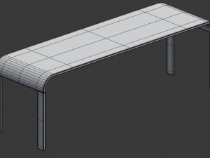 3d modern dining table model 3D Модель