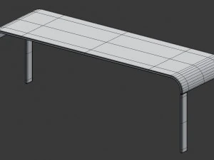 3d modern dining table model 3D Model
