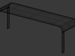 3d modern dining table model 3D Model