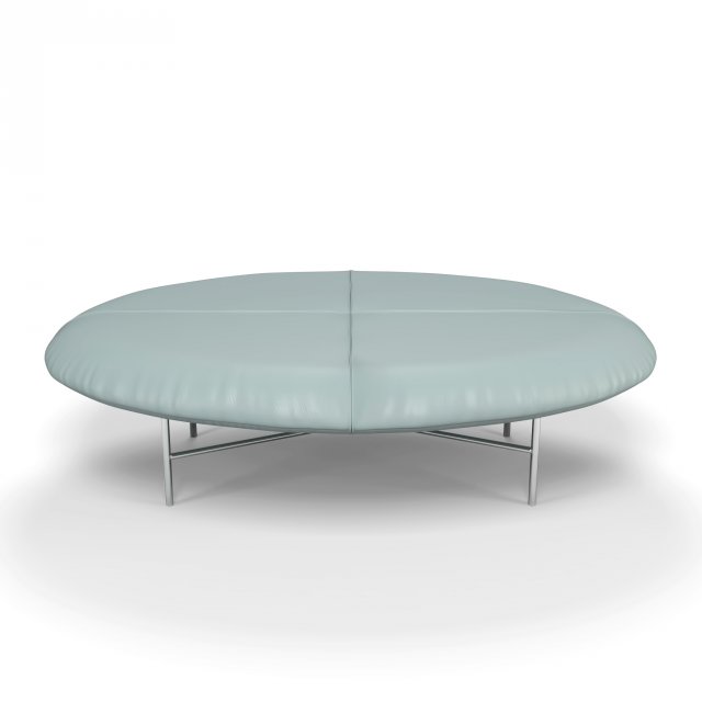 leather foot stool Modello 3D .c4d .max .obj .3ds .fbx .stl .blend 