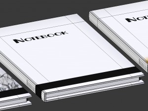 3d notebook - set of 3 Model 3D