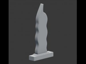 modern statue decoration 3d 3D Model