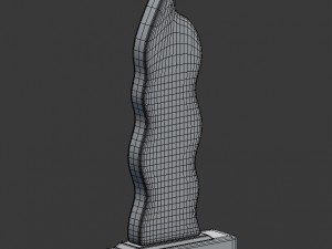 modern statue decoration 3d Model 3D