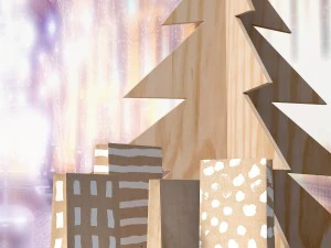 sacchetto di caramelle natur - semplice sacchetto di carta Modello 3D