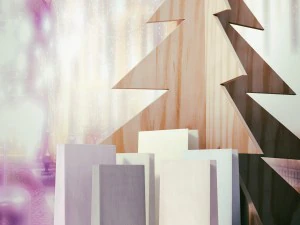 Saco de doces 3D em cor pastel - saco de papel simples Modelo 3D