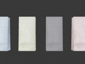 3d candy bag pastel colored - simple paper bag 3D Modell