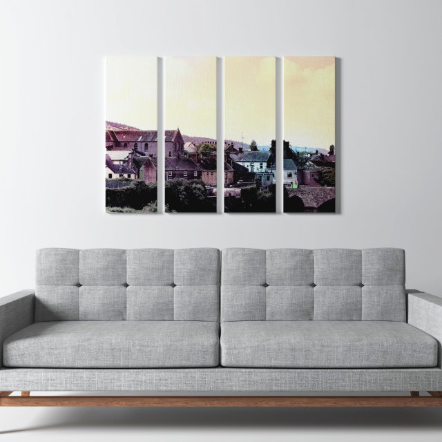 3d printed canvas - old city model 3D Model .c4d .max .obj .3ds .fbx .stl .blend