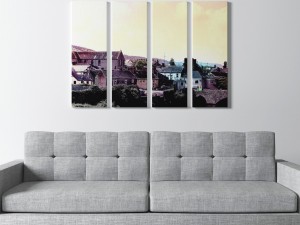 3d printed canvas - old city model 3D Model