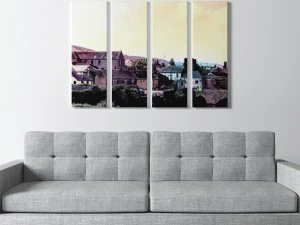 3d printed canvas - old city model 3D Model