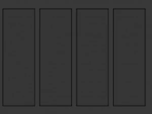 printed canvas - city with river model 3D Model