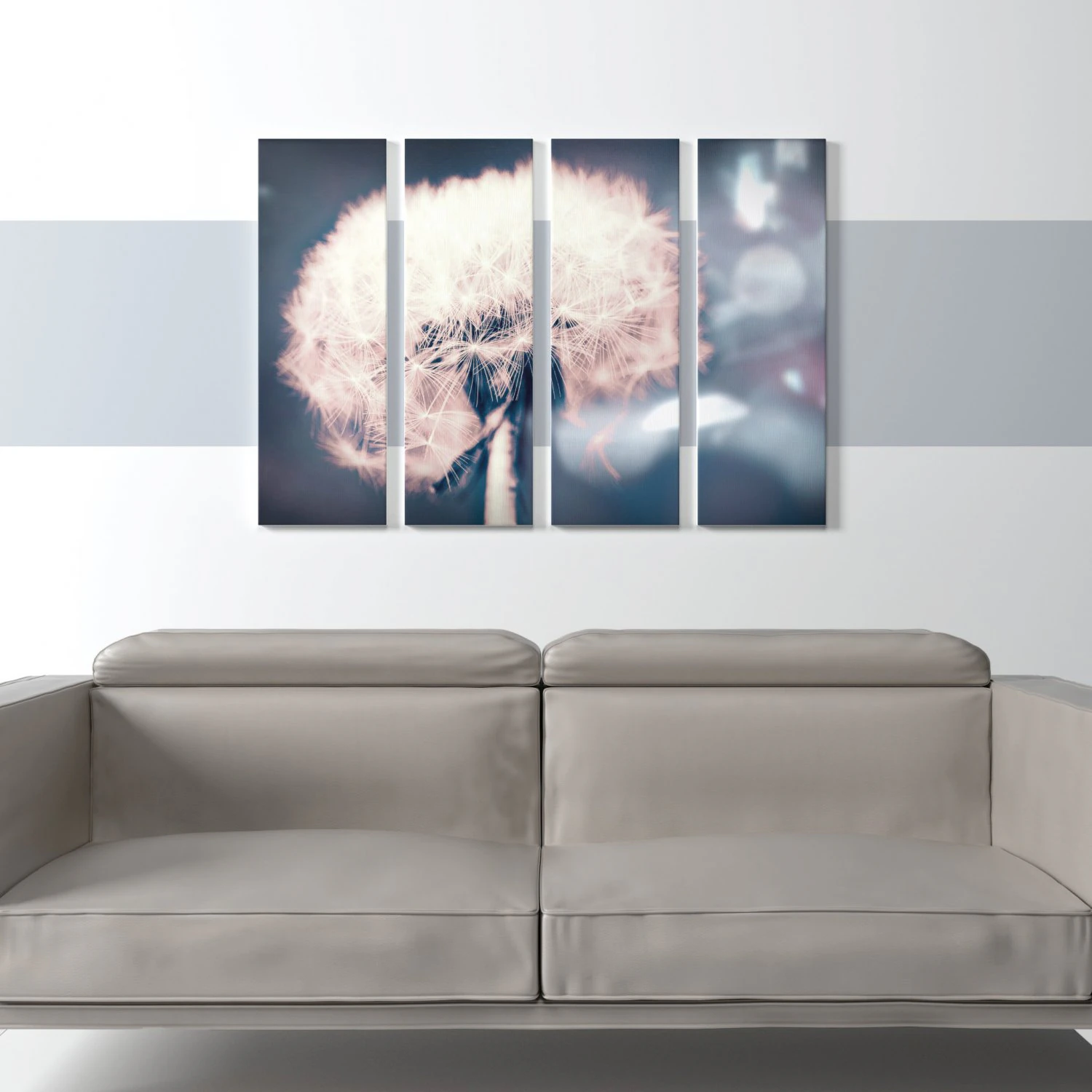 printed canvas - dandelion flower model 3D Model .c4d .max .obj .3ds .fbx .stl .blend 