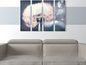 pł&oacute;tno z nadrukiem - model kwiatu mniszka lekarskiego Model 3D