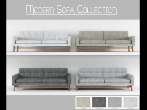 coleção de sofás modernos Modelo 3D
