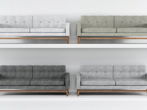 modern sofa collection 3D 模型