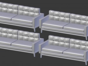 modern sofa collection 3D 模型