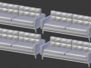 modern sofa collection 3D Model