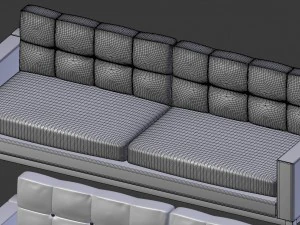 modern sofa collection 3D Model