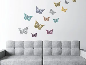 butterfly wall decoration - wall art 3D Model