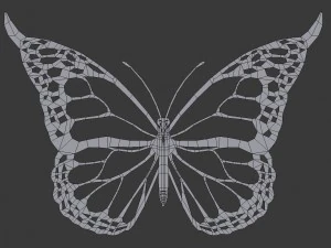 butterfly wall decoration - wall art 3D Model