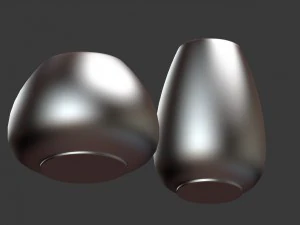 colorful decor vase set 3D Model