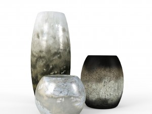 modern decor vase set 3D Модель