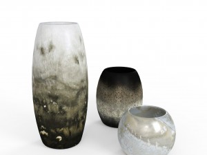 modern decor vase set 3D Модель