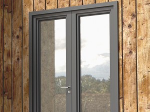 3d modern metal glass double door 3D Model