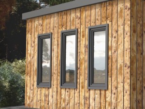 modern metal glass panel window 3D 模型