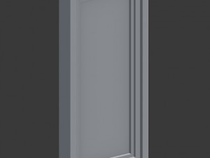 modern metal glass panel window 3D 模型