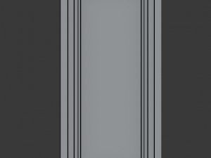 modern metal glass panel window 3D 模型