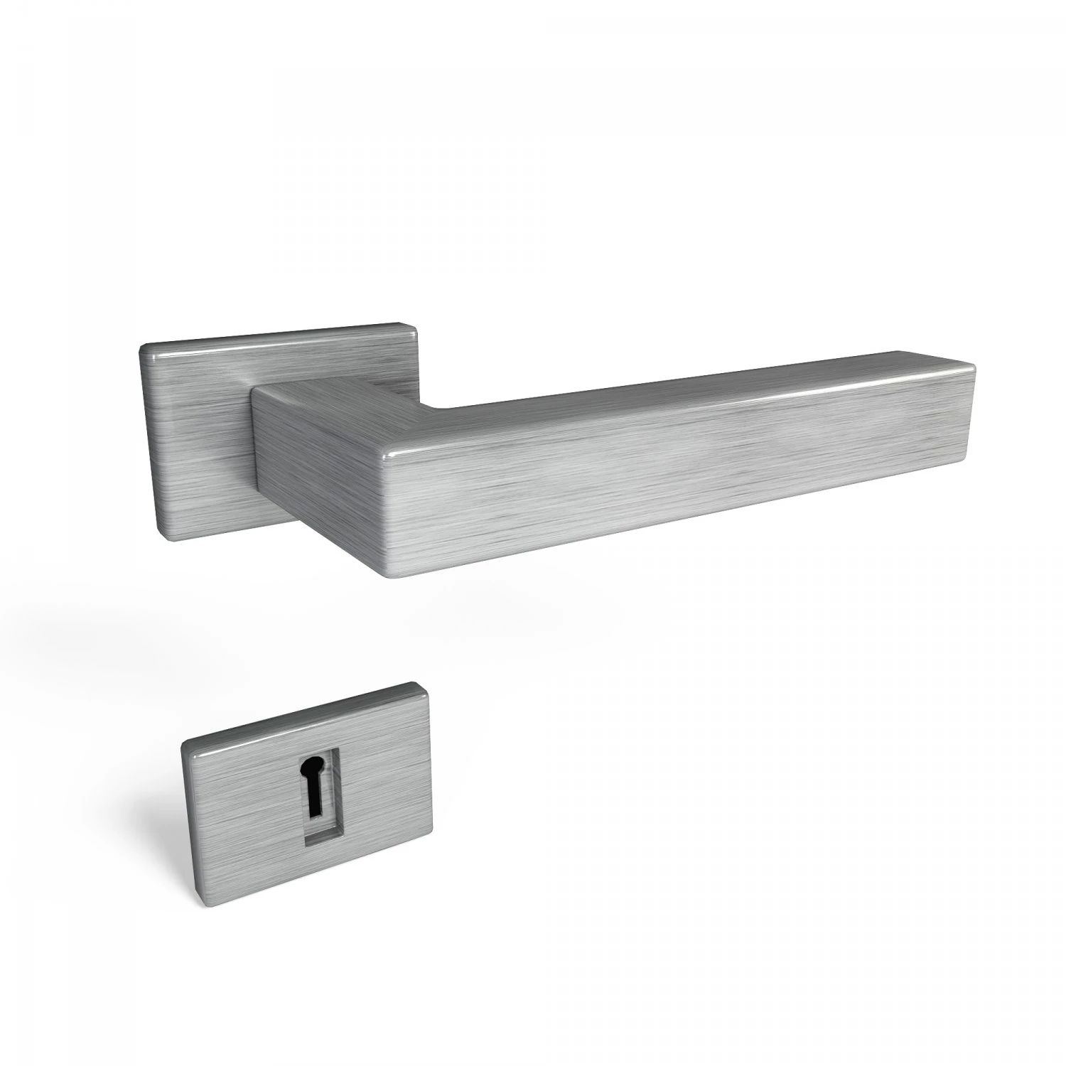 3d modern metal door handle 3D Model .c4d .max .obj .3ds .fbx .stl .blend