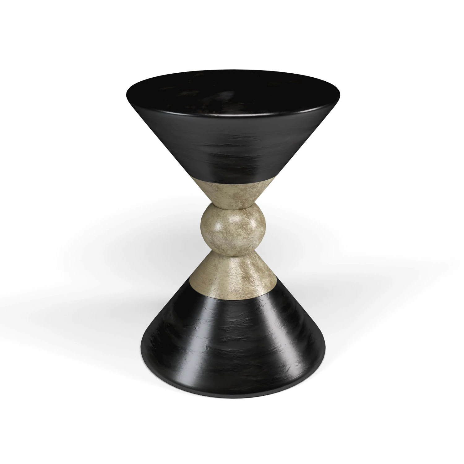 modern round black and gold side table 3D Model .c4d .max .obj .3ds .fbx .stl .blend 