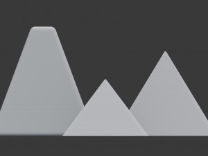 miniature pyramid decoration Model 3D