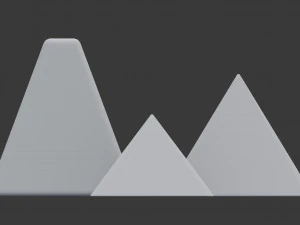 miniature pyramid decoration 3D Model