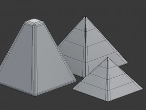 miniature pyramid decoration 3D Model