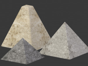 miniature pyramid decoration Model 3D