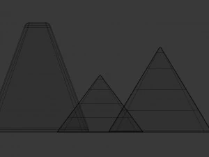 miniature pyramid decoration 3D Model