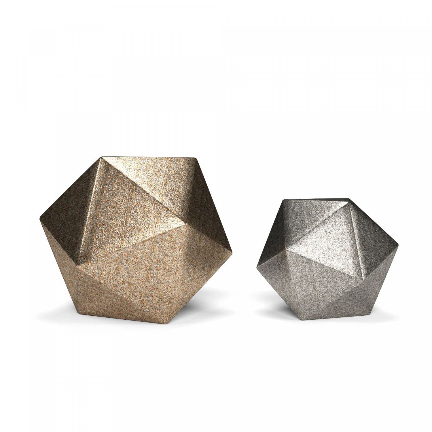geometric decor set - icosphere 3D Model .c4d .max .obj .3ds .fbx .stl .blend