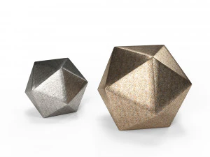 geometric decor set - icosphere 3D Model