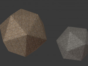 geometric decor set - icosphere 3D मॉडल