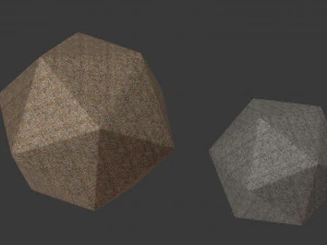 geometric decor set - icosphere 3D Model