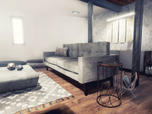 metallic side table collection - antique look Modello 3D