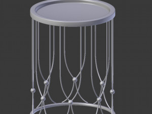 metallic side table collection - antique look Modello 3D