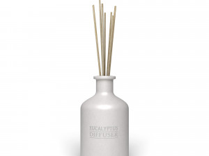 eucalyptus diffuser with sticks- decor object 3d 3D मॉडल