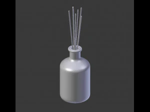 eucalyptus diffuser with sticks- decor object 3d 3D Model