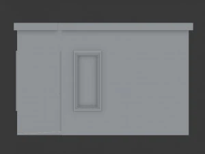 3d small wood cabin with interior model 3D Model